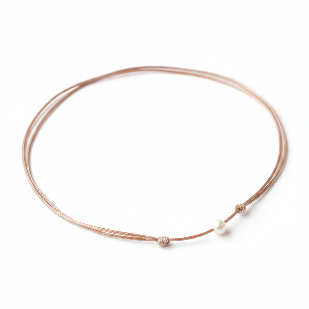 Minimalist Pearl Choker