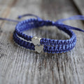 Blue bracelets silver hearts matching by Fanfarria.