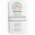 First Day of Third Grade mommy and me two color matching bracelets waterproof adjustable back to school gift