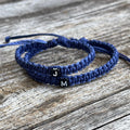 Initials Daddy and Me, Mommy and Me, Family Matching Bracelets Waterproof