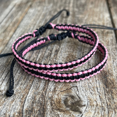 Black Pink Mix Color Bracelets Team Spirit Matching Bracelets