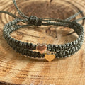 Mommy and me bracelets, Olive, Mom and Daughter Heart Bracelets