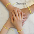 Yellow Heart Family Bracelets Waterproof Matching