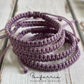 Light Purple Macrame Family Bracelets - Waterproof