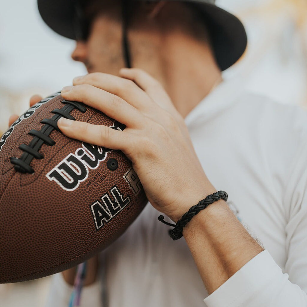 Key West II Thick Braided Leather Bracelet Unisex