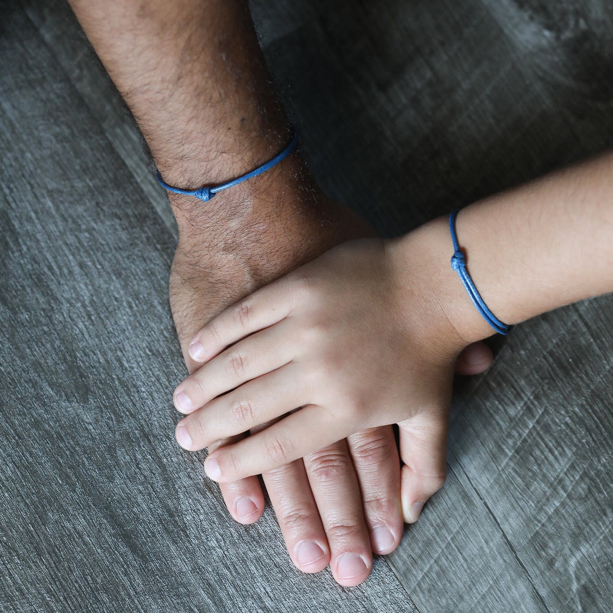 Collins Sea Blue Parent and Child Bracelets Minimalist