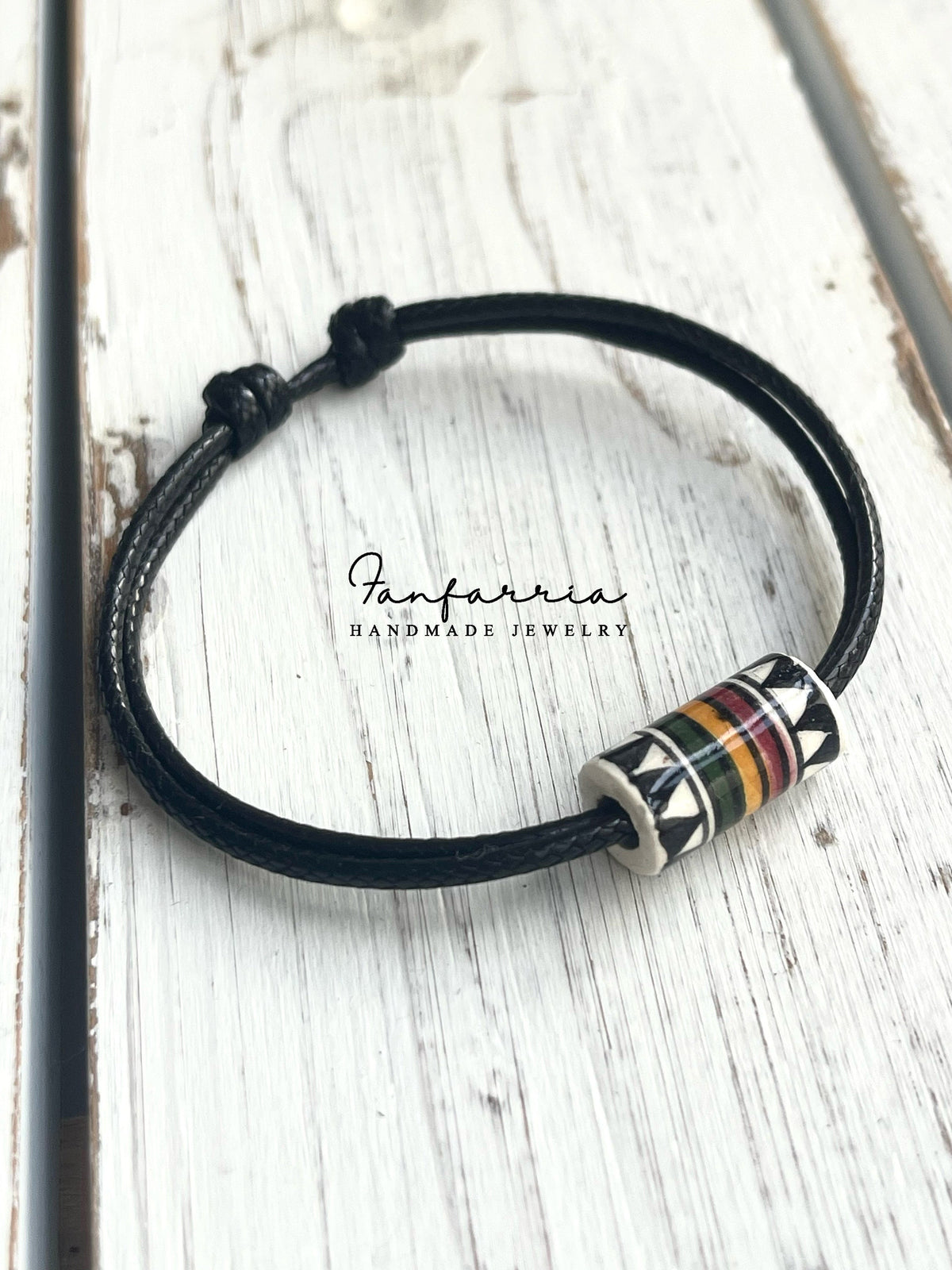 Rasta Tube Bead Beach Anklet Bracelet