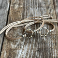 Sterling Silver Circle Mommy and Me Gold Bracelets