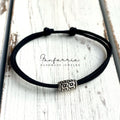 Surfer Choker Anklet Bracelet Sterling Silver Barrel, Beach Ocean Lover