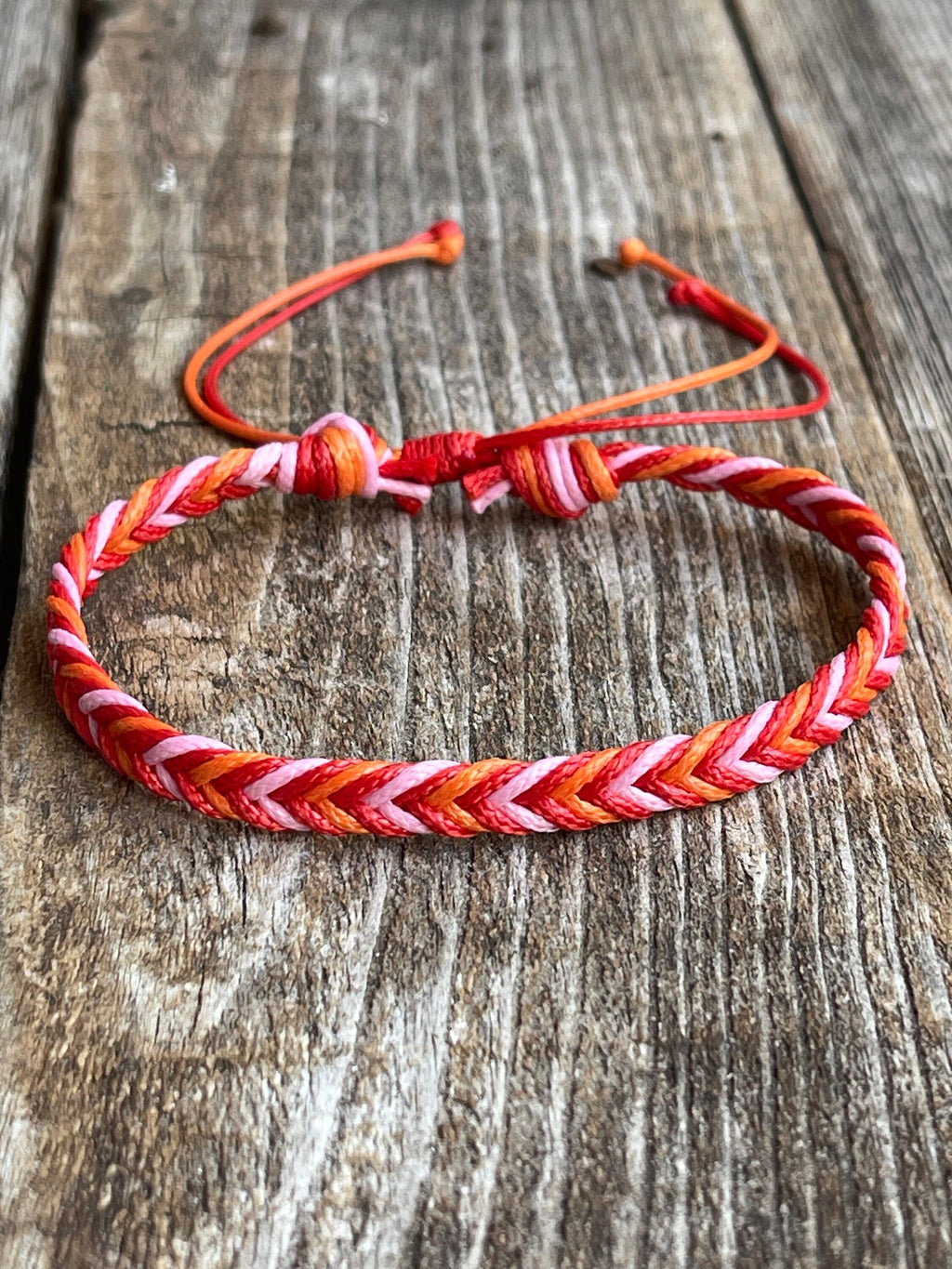 Dania Sunset Glow Braided Anklet Bracelet