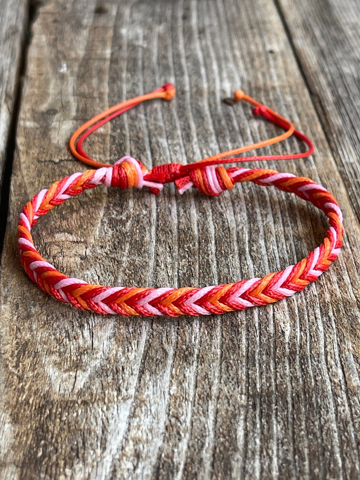 Dania Sunset Glow Braided Anklet Bracelet