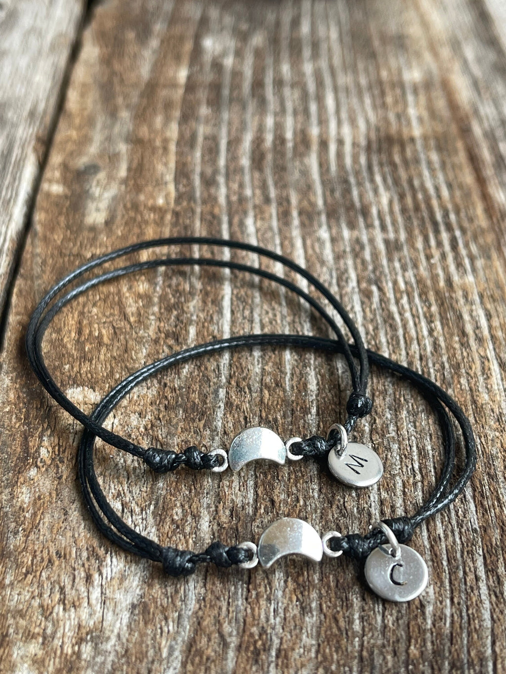 Moon Couple Bracelets, His and Hers Waterproof Bracelets