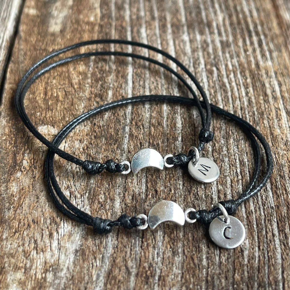 Moon Couple Bracelets, His and Hers Waterproof Bracelets