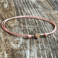 Rose Gold Heart Anklet Adjustable More Colors to Choose