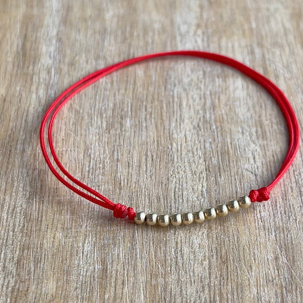 Lido Key Gold Bead Anklet