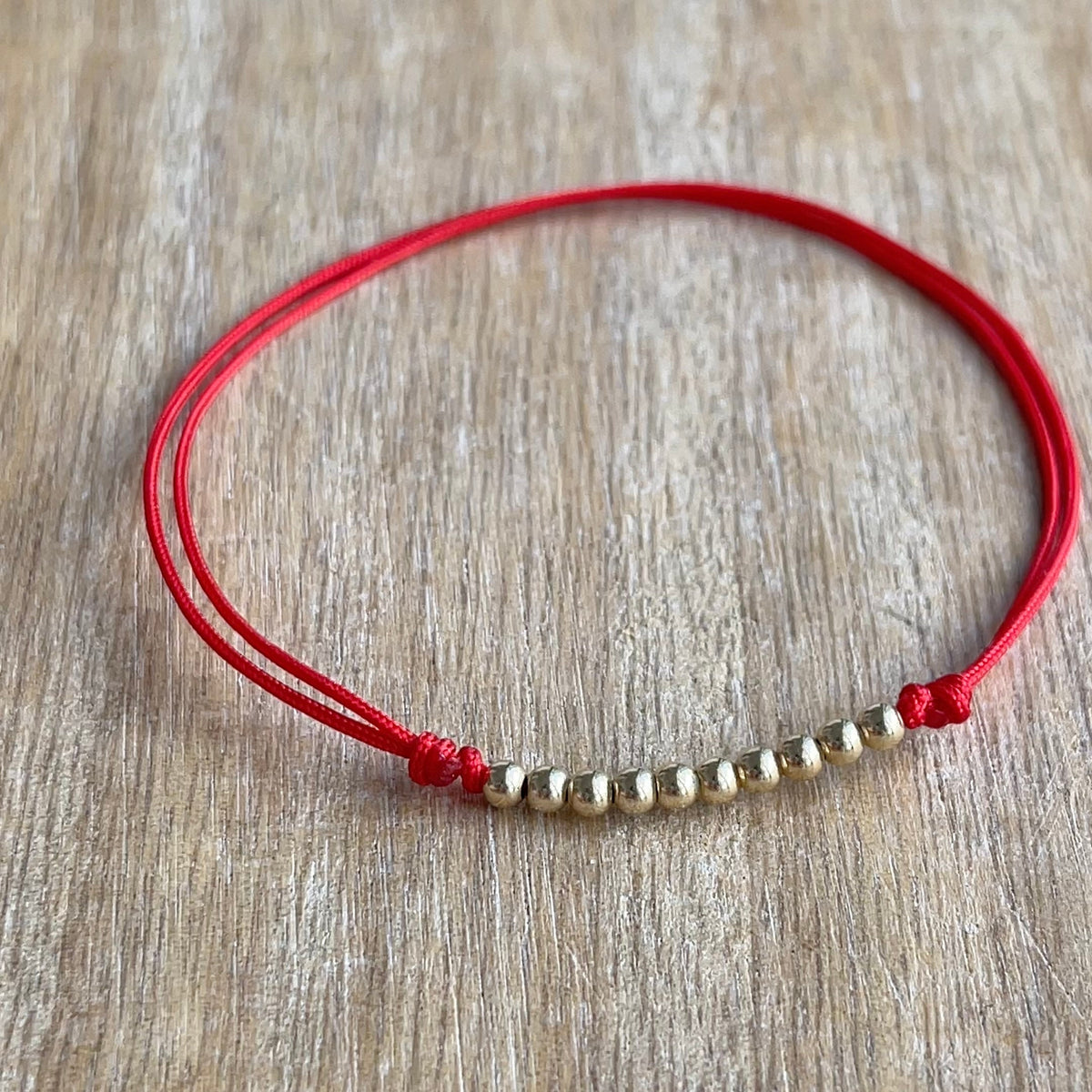 Lido Key Gold Bead Anklet