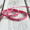 Initials Daddy and Me, Mommy and Me, Family Matching Bracelets Waterproof