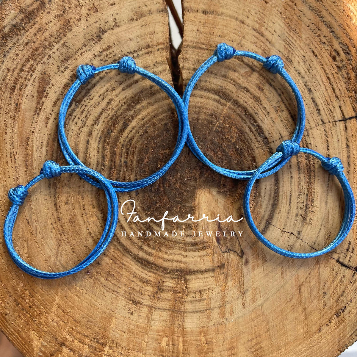Collins Azure Blue Family Bracelets - Waterproof