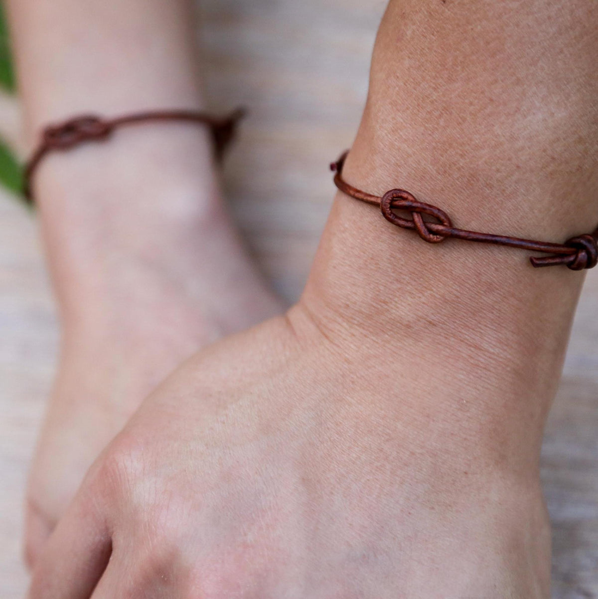Lovers Key Simple Leather Bracelet