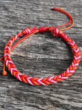 Dania Sunset Glow Braided Anklet Bracelet