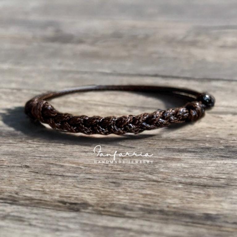 Braided Rope Bracelet, Adjustable Waterproof Bracelet, Unisex Beach Jewelry,Surfer Bracelet, Handmade Gift for Men and Women Islamorada