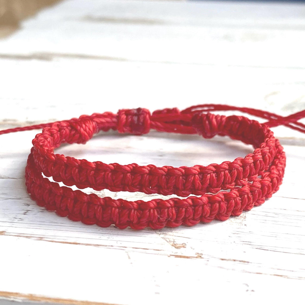 Red Family Bracelets Matching Set by Fanfarria