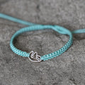 Sloth Sterling Silver Green Adjustable Anklet Bracelet, Waterproof Cord