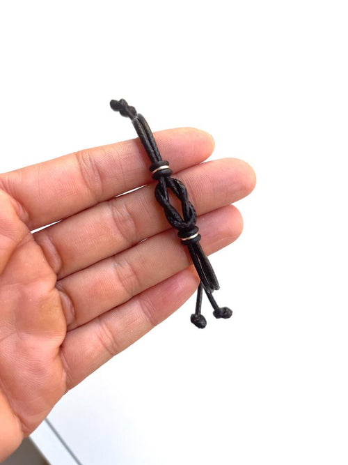 Black Knot Bracelet Waterproof Adjustable