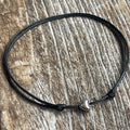 Heart Black Anklet