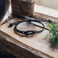 Black Knot Bracelet Waterproof Adjustable