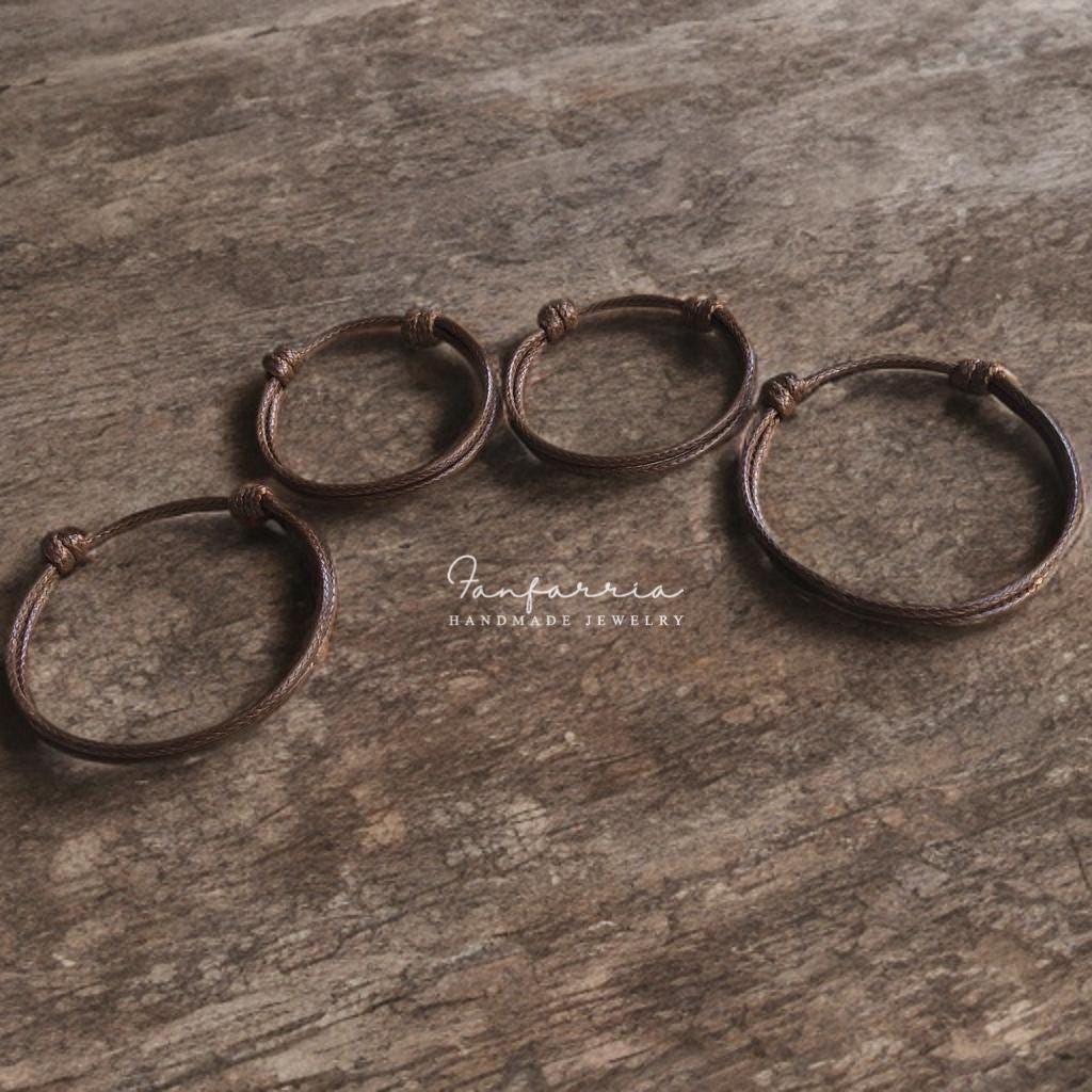 Minimalist Family Matching Bracelets Brown Mom Dad Kids ‚Äì Collins Style