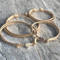 Silver Heart Minimalist Family Bracelets Choose Color WF001991