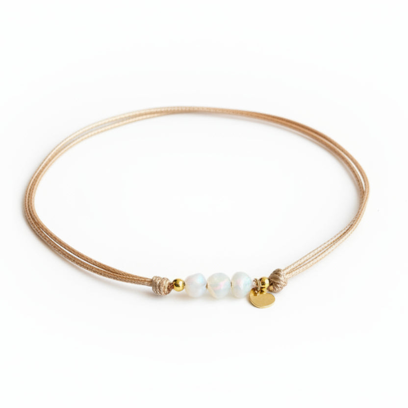 Freshwater Keshi Pearl Choker with Gold Filled Heart
