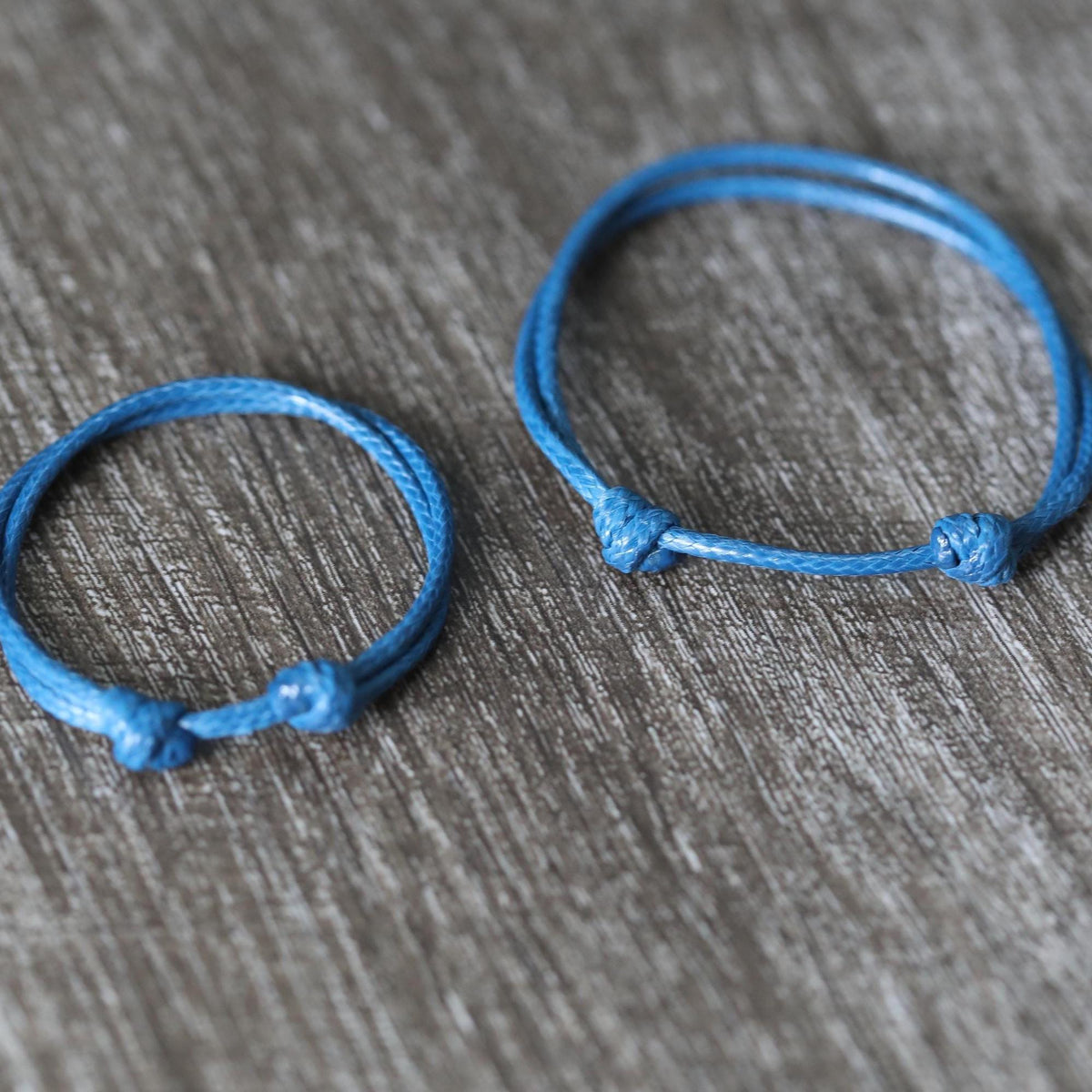 Collins Sea Blue Parent and Child Bracelets Minimalist