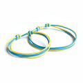 Pinellas, Blue and Yellow Mommy and Me Bracelets, String Bracelets, Mother and Child Bracelets, Matching Bracelets, Waterproof