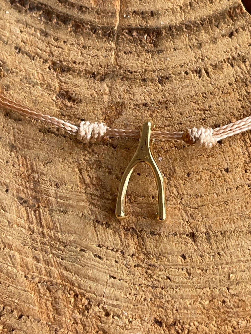 Adjustable Waterproof Wishbone Choker, Minimalist Lucky Charm Necklace, Lightweight Dainty Cord Jewelry for Everyday or Beach Style