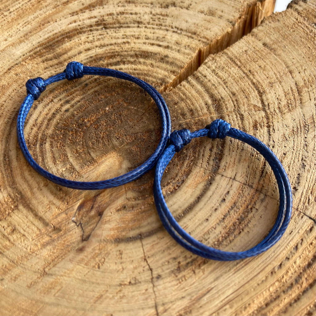 Blue Kindergarten Bracelet Set, Waterproof Matching First Day of School Gift for Parent and Child, Adjustable Back to School Keepsake
