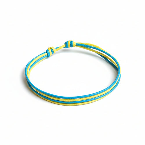 Pinellas, Blue and Yellow Mommy and Me Bracelets, String Bracelets, Mother and Child Bracelets, Matching Bracelets, Waterproof