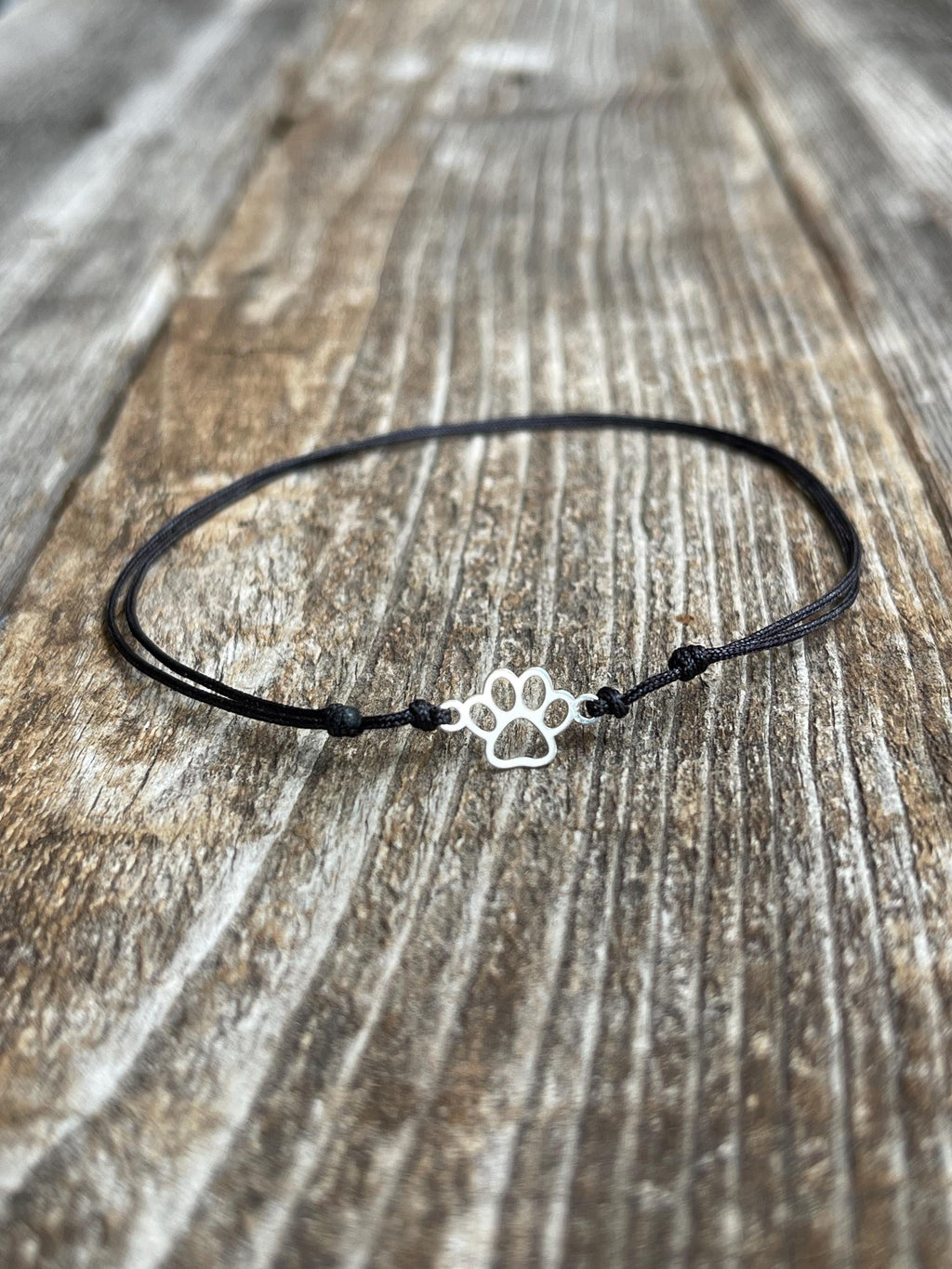 Silver Paw Charm Bracelet Anklet
