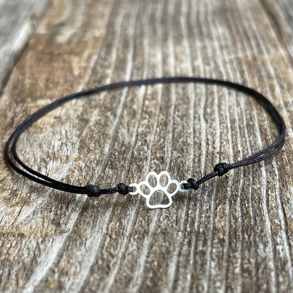 Silver Paw Charm Bracelet Anklet