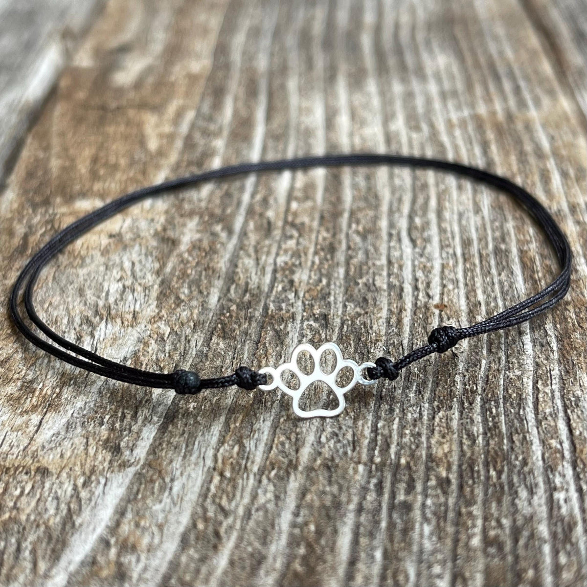 Silver Paw Charm Bracelet Anklet