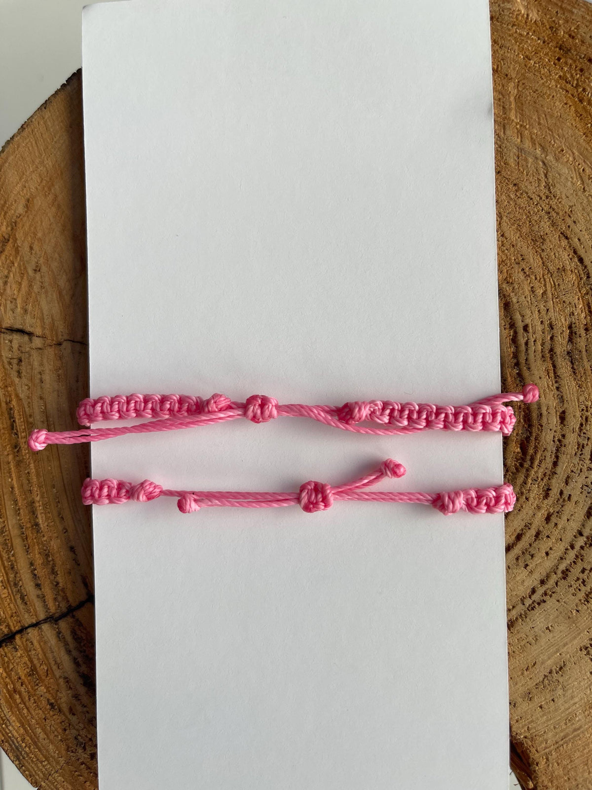 Initials Matching Bracelets Pink Mommy and Me First Day of Kindergarten Waterproof Marathon