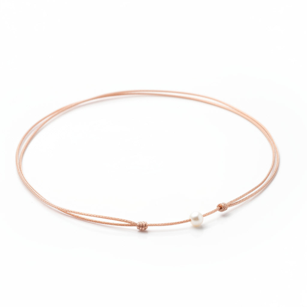 Minimalist Pearl Choker
