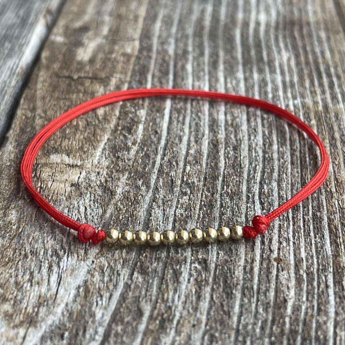Lido Key Gold Bead Anklet