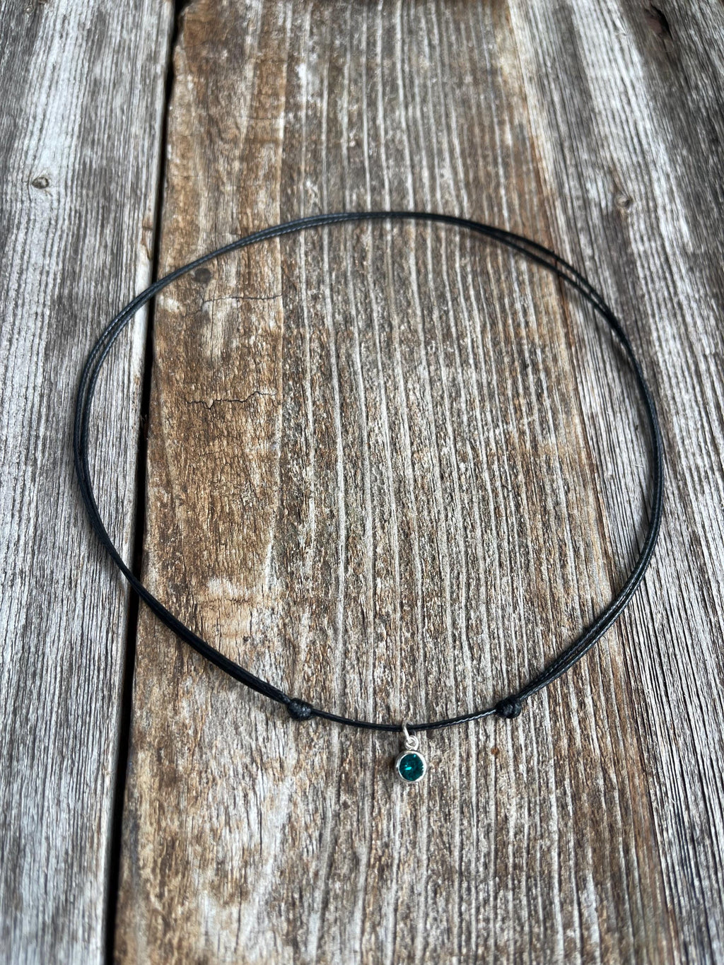 Swarovski Birthstone Sterling Silver Choker Personalized Jewelry