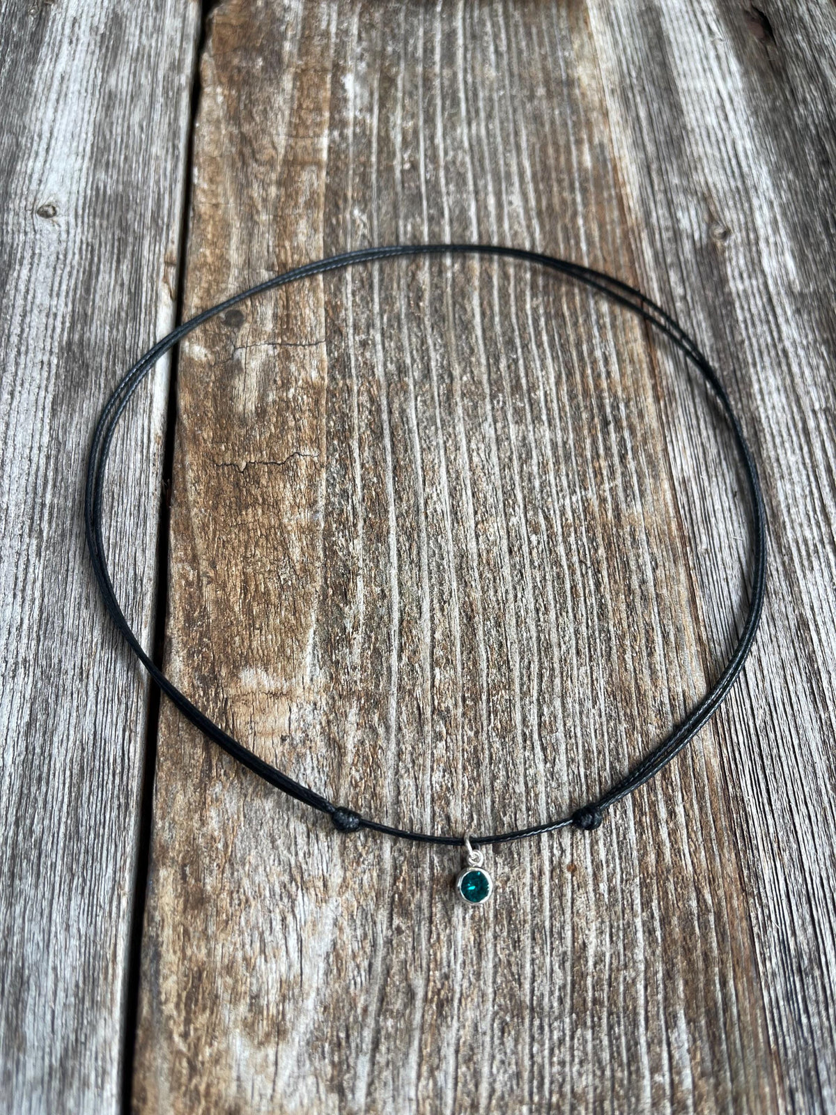 Swarovski Birthstone Sterling Silver Choker Personalized Jewelry