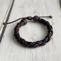 Dark Brown Leather Bracelet Key West II Collection