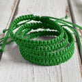 Daddy and me green matching bracelets