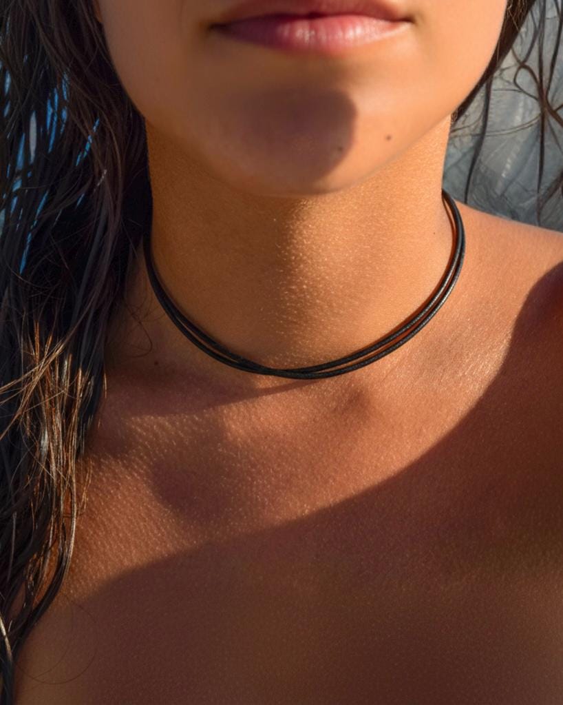 Black Minimalist Choker 1.5mm