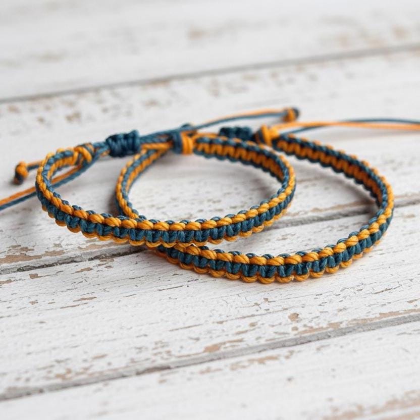 Two Color Custom Waterproof Couple Bracelets